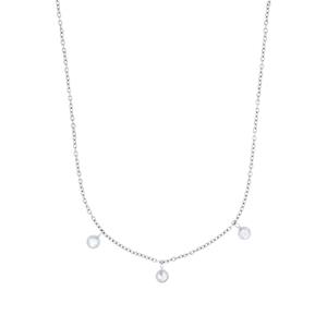Amor Ketting met hanger voor dames, roestvrij staal, zirkonia synth.