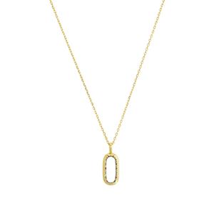 Amor Ketting met hanger voor dames, 925 Sterling zilver, zirkonia synth.