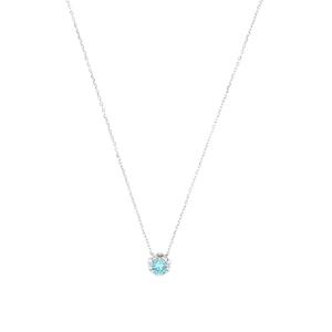 Amor Ketting met hanger voor dames, 925 Sterling zilver, zirkonia synth.