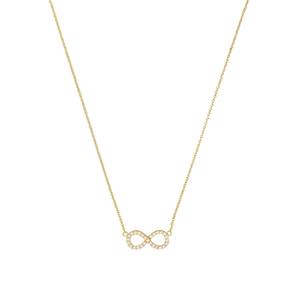Amor Ketting met hanger voor dames, 925 Sterling zilver, zirkonia synth. | Oneindigheid