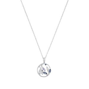 Amor Ketting met hanger voor dames, 925 Sterling zilver, zirkonia synth.