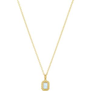 NOELANI halsketting voor dames, 925 sterling zilver, edelsteen synth.