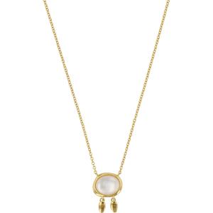 NOELANI Ketting met hanger voor dames, 925 sterling zilver, edelsteen synth.