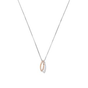 Amor Ketting met hanger voor dames, 925 Sterling zilver, zirkonia synth.
