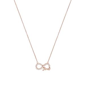 Amor Ketting met hanger voor dames, 925 Sterling zilver, zirkonia synth. | Oneindigheid