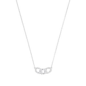 Amor Ketting met hanger voor dames, 925 Sterling zilver, zirkonia synth.