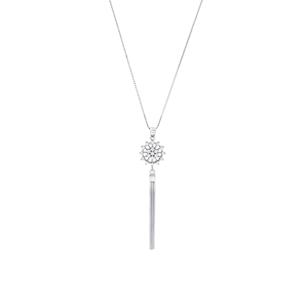 Amor Ketting met hanger voor dames, 925 Sterling zilver, zirkonia synth.
