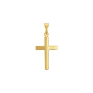 Amor Hanger met motief voor mannen en vrouwen, unisex, goud 375 kruis