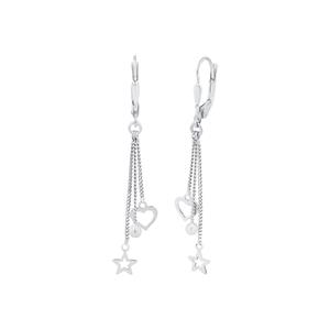 Amor Oorbellen voor dames, 925 Sterling zilver