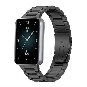 Strap-it Honor Band 9 stalen band (zwart)
