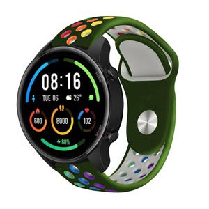 Strap-it Xiaomi Mi Watch sport band (legergroen kleurrijk)