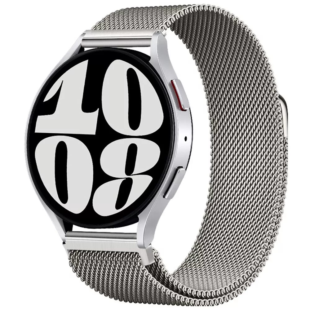 Strap-it Samsung Galaxy Watch 6 - 44mm Milanese band (titanium)