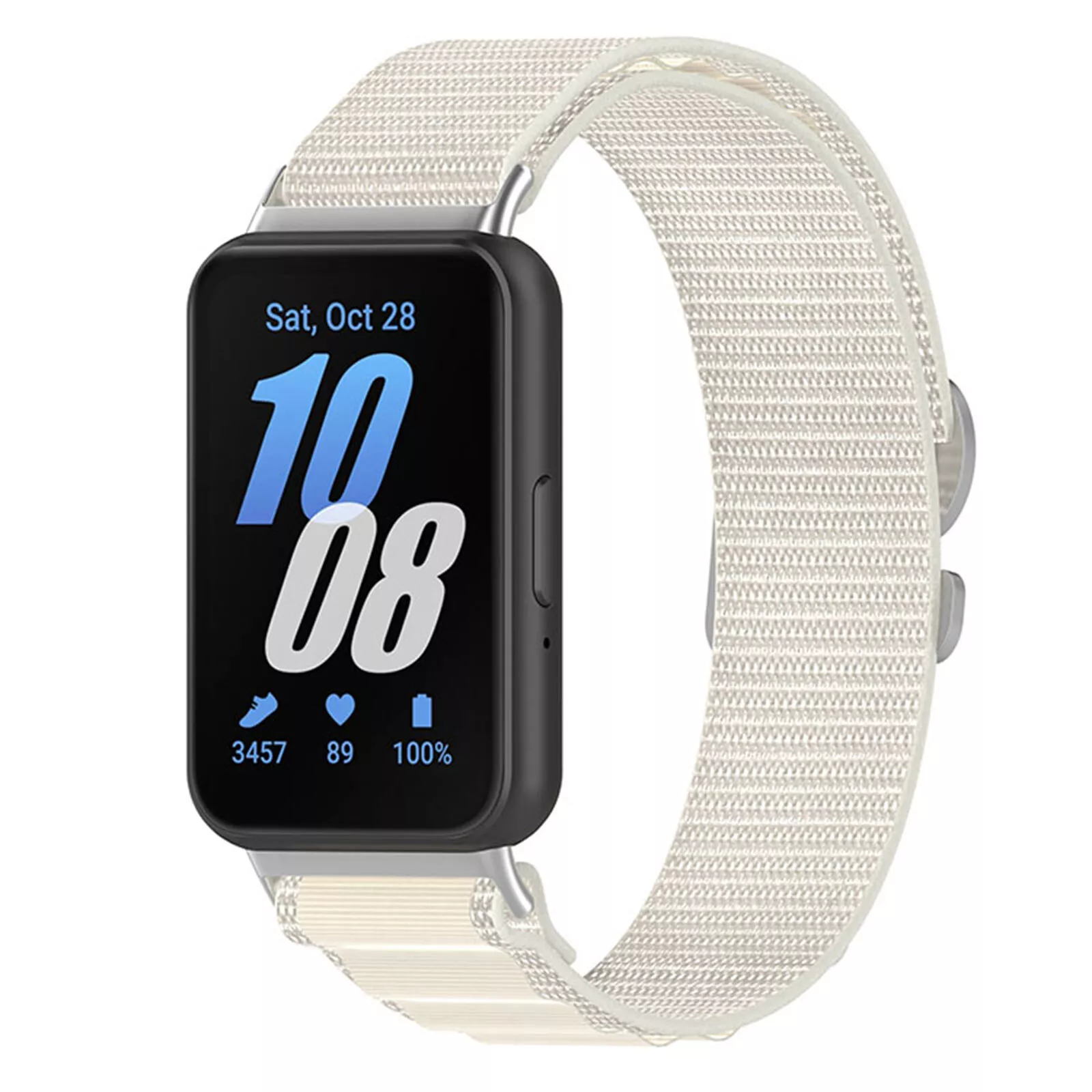 Strap-it Samsung Galaxy Fit 3 alpine nylon bandje (sterrenlicht)
