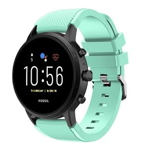Strap-it Fossil Gen 4 Explorist (HR) siliconen bandje (aqua)