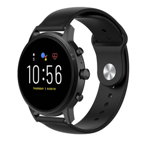Strap-it Fossil Gen 4 Explorist (HR) sport band (zwart)