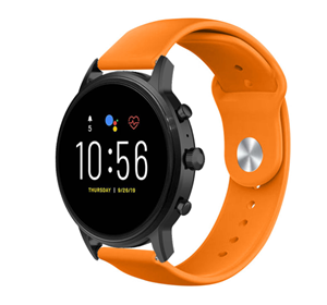Strap-it Fossil Gen 4 Explorist (HR) sport band (oranje)