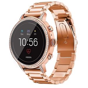 Strap-it Fossil Gen 4 Venture (HR) stalen band (rosé goud)