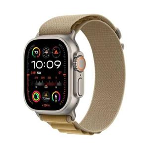 Apple Watch Ultra 2 GPS + Cellular 49mm Titanium Case met Tan Alpine Loop - Large Smartwatch Beige