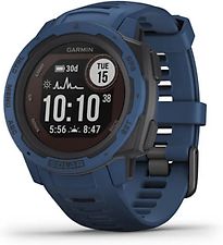 Garmin Instinct Solar 45 mm blauw met een blauwe siliconen polsband - refurbished