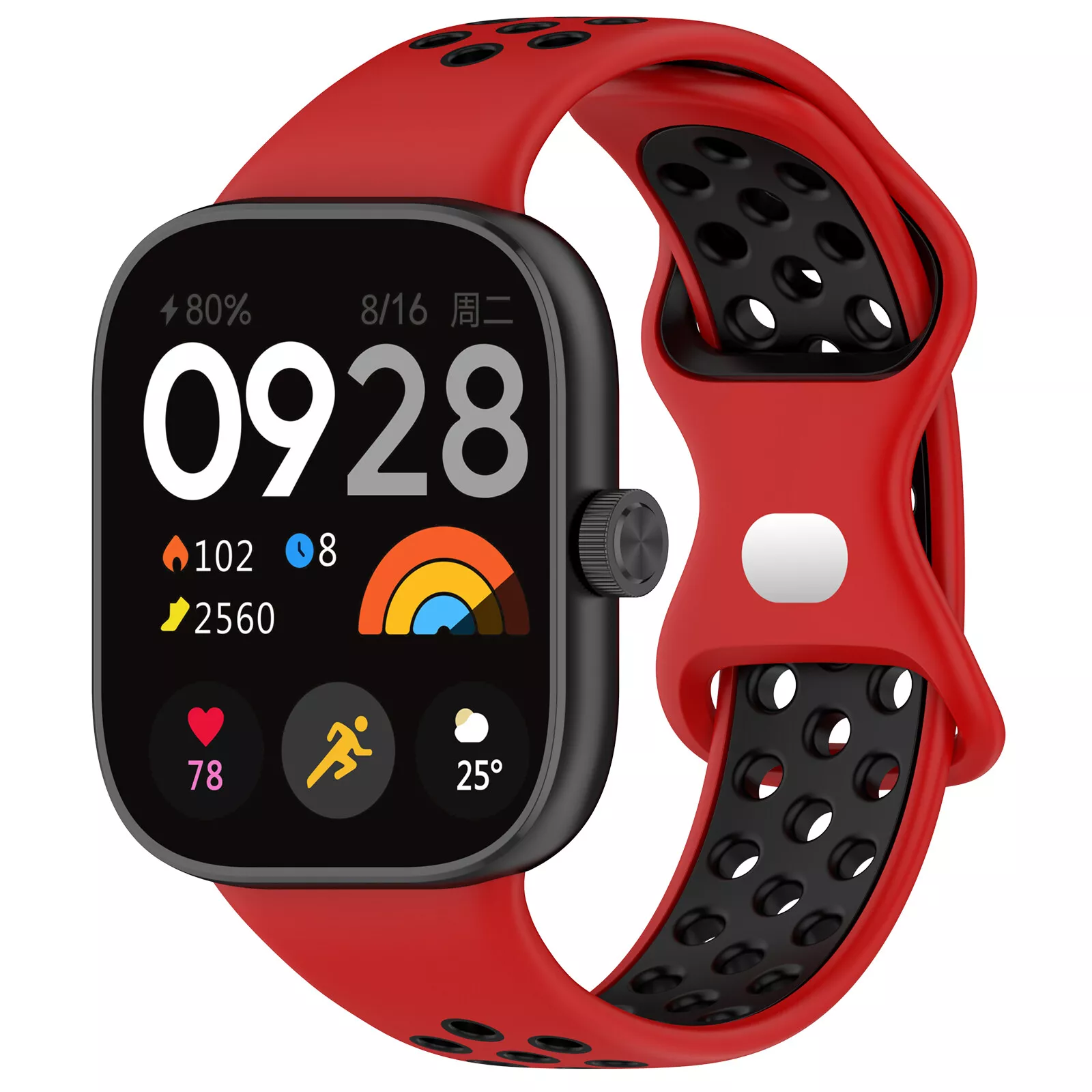 Redmi Watch 4 sport bandje (rood/zwart)
