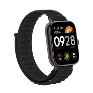 Strap-it Redmi Watch 4 Wave nylon bandje (zwart)
