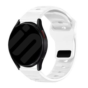 Strap-it Amazfit Active 2 outdoor siliconen bandje (wit)
