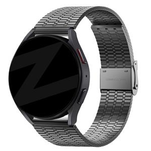 Bandz Amazfit Active 2 verstelbare stalen band (zwart)