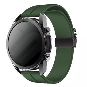 Strap-it Samsung Gear Sport siliconen band met P-buckle (groen)