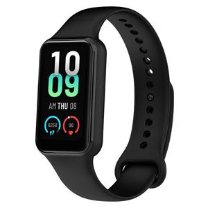 Strap-it Amazfit Band 7 siliconen bandje (zwart)