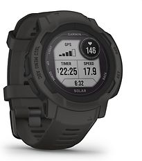 Garmin Instinct 2 45 mm zwart met een zwart siliconen polsband - refurbished