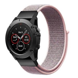 Strap-it Garmin Instinct 3 - 45mm nylon band (pink sand)