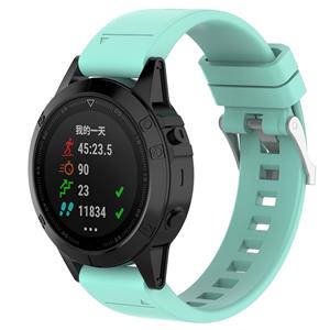 Strap-it Garmin Instinct E - 45mm glossy silicone band (aqua)