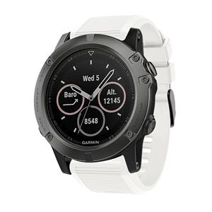 Strap-it Garmin Instinct 3 - 50mm siliconen bandje (wit)