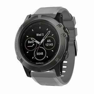 Strap-it Garmin Instinct 3 - 50mm siliconen bandje (grijs)