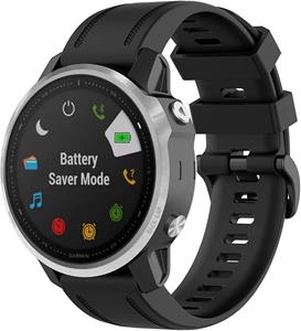 Strap-it Garmin Instinct E - 40mm siliconen bandje (zwart)