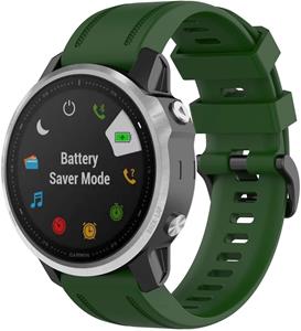 Strap-it Garmin Instinct E - 40mm siliconen bandje (legergroen)