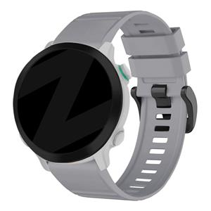 Strap-it Bandz Garmin Instinct 3 - 45mm siliconen band met gesp (grijs)