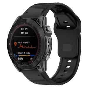 Strap-it Garmin Instinct E - 45mm outdoor siliconen band (zwart)