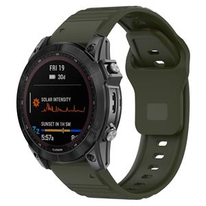 Strap-it Garmin Instinct E - 45mm outdoor siliconen band (legergroen)