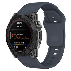 Strap-it Garmin Instinct 3 - 45mm outdoor siliconen band (grijsblauw)