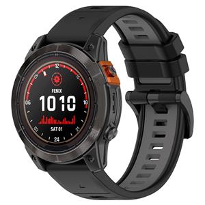 Strap-it Garmin Instinct E - 45mm sport gesp band (zwart/grijs)
