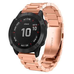 Strap-it Garmin Instinct 3 - 50mm stalen band (rosé goud)