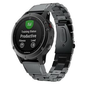 Strap-it Garmin Instinct E - 45mm stalen band (zwart)