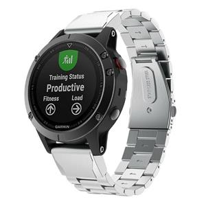 Strap-it Garmin Instinct E - 45mm stalen band (zilver)
