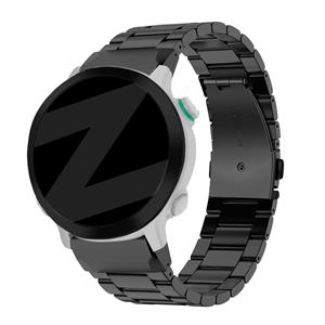 Strap-it Bandz Garmin Instinct 3 - 45mm stalen band 'Classic' (zwart)