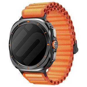 Strap-it Samsung Galaxy Watch Ultra outdoor nylon bandje (oranje)