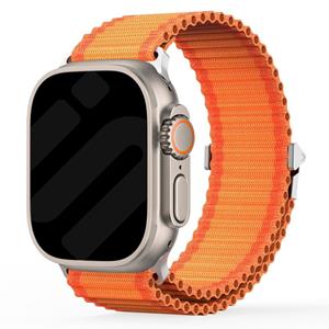 Strap-it Apple Watch outdoor nylon bandje (oranje)
