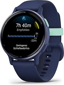 Garmin Vivoactive 5 42 mm blauw met een blauw siliconen polsband - refurbished