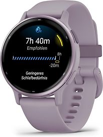 Garmin Vivoactive 5 42 mm orchidee met een orchidee siliconen polsband - refurbished