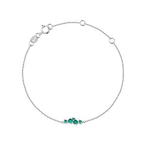 Live Diamond Armband Witgoud, gerecycleerd 375